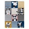 Dywan TINIES ZOO kolor kremowy 200x290 Hakano - RUG/LU/TINIES/ZOO/CREAM+GREY/200x290