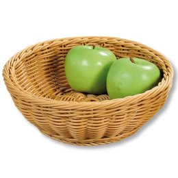 Pleciony okrągły koszyk na pieczywo i owoce 24cm