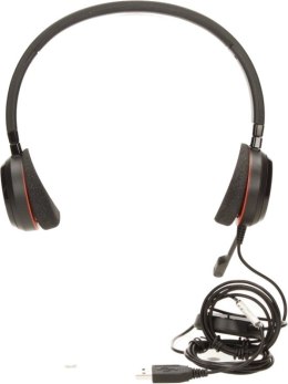 Słuchawki nauszne z mikrofonem JABRA Evolve 20 Duo (Przewodowe wtyk/Czarny)