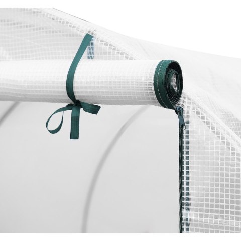 SZKLARNIA TUNEL OGRODOWY 200x200x200CM PE KONSTRUKCJA STAL BIAŁA