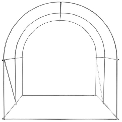 SZKLARNIA TUNEL OGRODOWY 200x200x200CM PE KONSTRUKCJA STAL BIAŁA