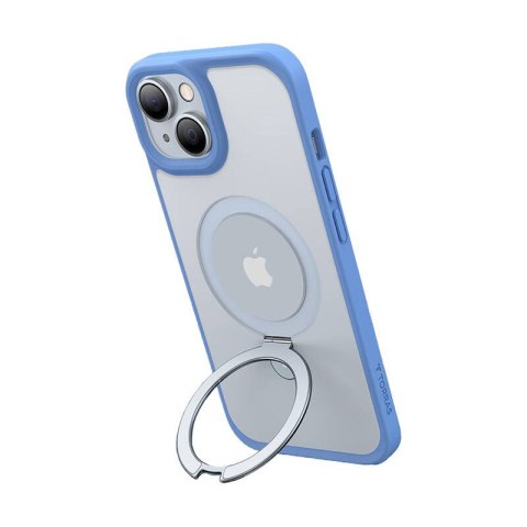 Etui Torras Ostand Matte do iPhone 15 (niebieski navy)