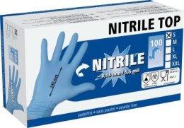 KERBL Rękawice Nitrile TOP, rozmiar L, 100 sztuk [09-3132]