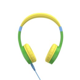 Słuchawki z mikrofonem Douszne HAMA Kids Guard Zielone (1.2m /3.5 mm minijack wtyk/Zielony)