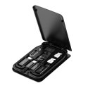 Wielofunkcyjny box dla telefonów Budi 515C, 6 typów kabli (czarny)