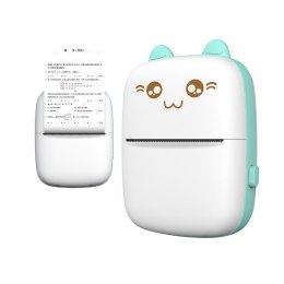 Mini Kot drukarka termiczna do etykiet ściąg z telefonu Bluetooth Fun Print niebieska