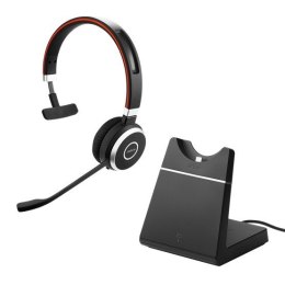 Słuchawki bezprzewodowe JABRA Evolve 65 SE Link 380a UC Mono Stand (Czarny)