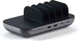 Satechi Dock5 - stacja ładująca do 5 urządzeń z ładowaniem bezprzewodowym (2x USB-C, 2x USB-A, QI wireless)
