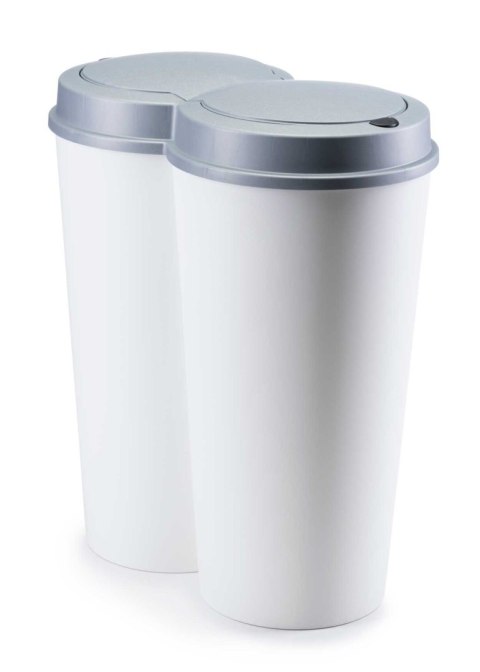 Kosz na śmieci dwukomorowy 50L