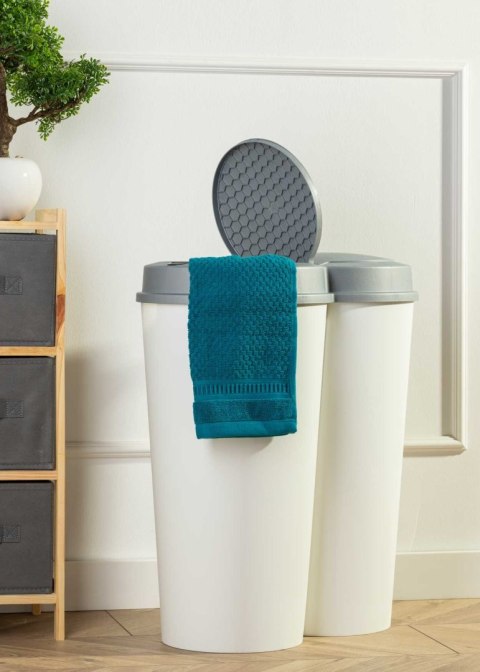 Kosz na śmieci dwukomorowy 50L