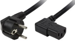 Kabel zasilający LOGILINK Schucko IEC-C13 (wtyk) - Schucko IEC-C13 (gniazdo) 2m. CP103