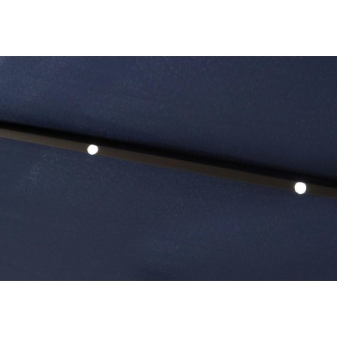 PARASOL OGRODOWY Z OŚWIETLENIEM LED 300CM GRANATOWY