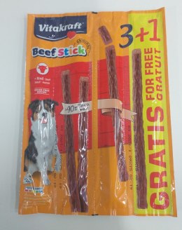 VITAKRAFT BEEF STICK wołowina 3szt +1szt gratis przysmak d/psa
