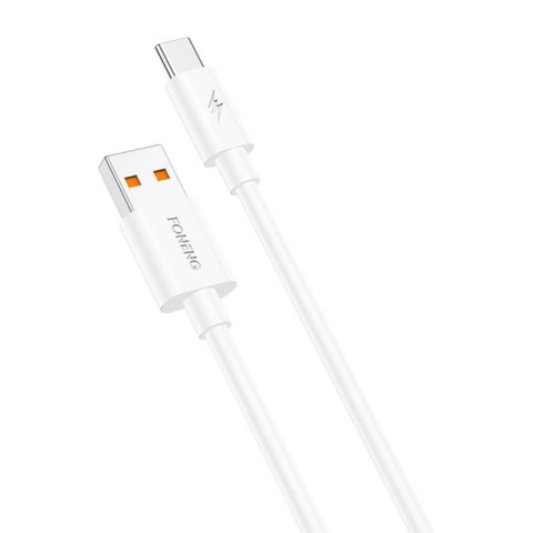 Kabel USB do USB-C Foneng X67, 5A, 1m (Biały)