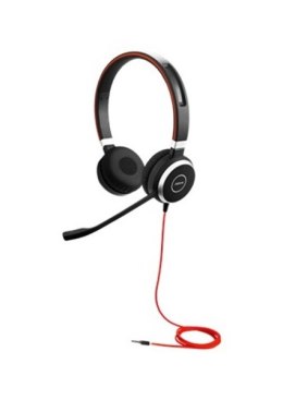 Słuchawki z mikrofonem JABRA Evolve 40 Duo Czerwono-czarny
