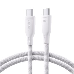 Kabel przewód USB-C 60W szybki transfer Multi-Color Series 1m biały