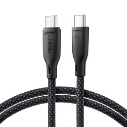 Kabel przewód USB-C 60W szybki transfer Multi-Color Series 1m czarny