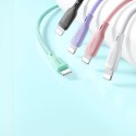 Kabel przewód do iPhone USB-A - Lightning 3A Multi-Color Series 1m biały