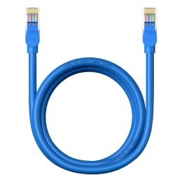 Kabel przewód sieciowy Ethernet Cat 6 RJ-45 1000Mb/s skrętka 2m niebieski