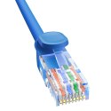 Kabel przewód sieciowy Ethernet Cat 6 RJ-45 1000Mb/s skrętka 3m niebieski