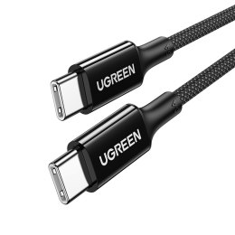 Kabel przewód w oplocie USB-C - USB-C PD 100W 1.5m czarny