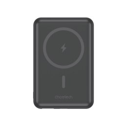 Powerbank 10000mAh bezprzewodowy MagSafe USB-A USB-C funkcja podstawki czarny