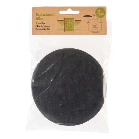 Filtr do kompostownika zestaw 3 szt Zestaw trzech okrągłych filtrów do kompostownika, filtry z węglem aktywnym, posiadają właści