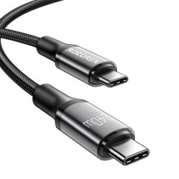 Kabel USB-C do USB-C Rocoren Retro Series, 240W, 1m (szary)