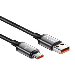 Kabel USB do USB-C Rocoren Retro Series, 100W, 1m (szary)