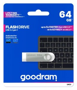 Pendrive (Pamięć USB) GOODRAM (64 GB \Srebrny )