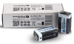 Baterie EVERACTIVE Alkaliczna PP3 (9V, 6LR61, 6F22, 6R61) 650mAh 10 szt. EV6LR61PRO-10PAK