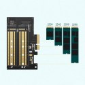 Karta rozszerzeń adapter PCIe 3.0 x4 dodatkowe dwa sloty SSD M.2 M-Key i M.2 B-Key