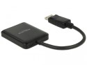 Splitter video DisplayPort 1.2 -> 2x HDMI 4K na kablu 25cm