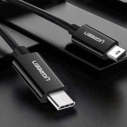 Kabel przewód USB-C - miniUSB 480Mbps 1m czarny