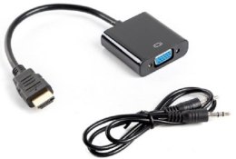 Adapter LANBERG AD-0017-BK HDMI - VGA/Audio