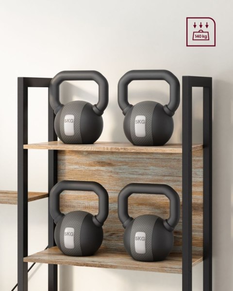 Podwójny regał na książki z 14 półkami Wszechstronny i solidny regał na książki wykonany ze stali w kolorze czarnym i płyty MDF 