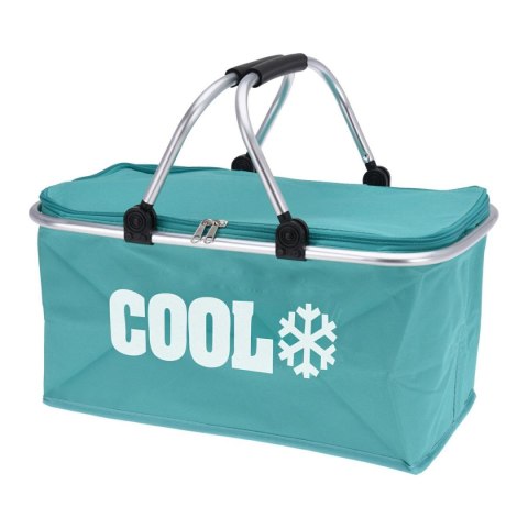 Torba termiczna Cooler bag 35L niebieska Wykonana z solidnego materiału, posiada uchwyty i ramę z aluminium, doskonale sprawdzi 