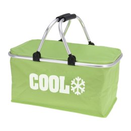 Torba termiczna Cooler bag 35L zielona Wykonana z solidnego materiału, posiada uchwyty i ramę z aluminium, doskonale sprawdzi si