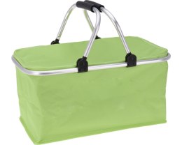 Torba termiczna Cooler bag 35L zielona Wykonana z solidnego materiału, posiada uchwyty i ramę z aluminium, doskonale sprawdzi si