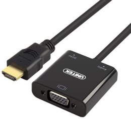 Adapter UNITEK HDMI - VGA + audio HDMI (wtyk) - VGA (gniazdo) Y-6333