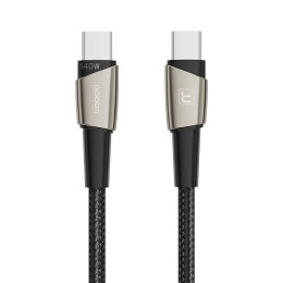 Kabel USB-C do USB-C Toocki TXCTT14- LG01-W2, 2m, 140W (perłowy nikiel)