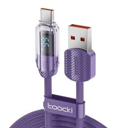 Kabel USB do USB-C Toocki TXCTYX05-P, 1m, FC 66W (fioletowy)