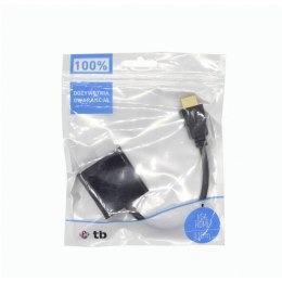 Adapter TB VGA (F) - HDMI (M) HDMI - VGA AKTBXVAHMVGAF15
