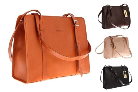 Torba damska na ramię Vintage P4p BROWN