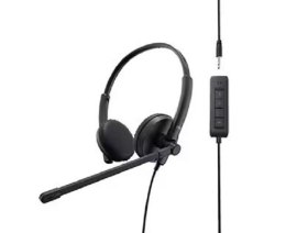 Słuchawki nauszne z mikrofonem DELL WH1022 (1.5m /USB wtyk/Czarny)