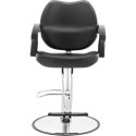 Fotel fryzjerski barberski kosmetyczny z podnóżkiem Physa GRAYS - czarny