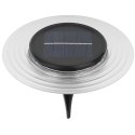 LAMPA SOLARNA DYSKOWA 28 LED DO WBICIA W GRUNT LUB MONTAŻU NA ŚCIANIE