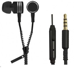 Słuchawki douszne z mikrofonem ESPERANZA EH161K ZIPPER (1.2m /3.5 mm wtyk/Czarny)