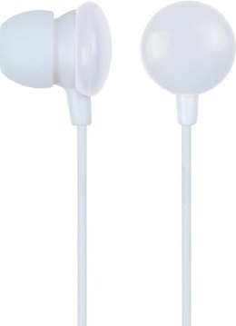 Słuchawki douszne GEMBIRD Candy Biały (0.9m /3.5 mm wtyk/Biały)