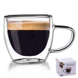 SZKLANKA TERMICZNA Z PODWÓJNĄ ŚCIANKĄ DO ESPRESSO 110ml ORION 127203